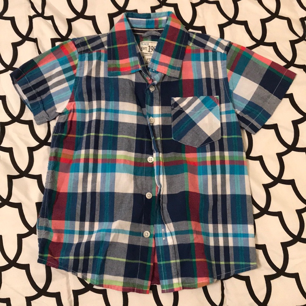 Rarely worn plaid shirt 3T